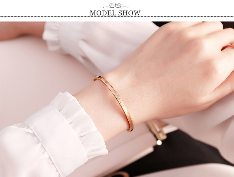 Women Charm Bracelet Circle Bar 3D design For Femme bracelets & bangles pulseira feminina pulseras Jewelry Bijoux Retro