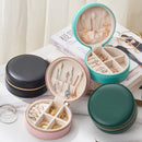 New Portable Leather Jewelry Box Princess European Korean Simple Small Mini Earrings Rings Storage Case Hot Sell