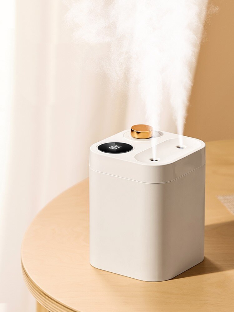 Humidificador portátil con batería de 2 salidas de niebla, ambientador de aire para el hogar, difusor de aceite esencial, humidificador ultrasónico de aromaterapia, difusores