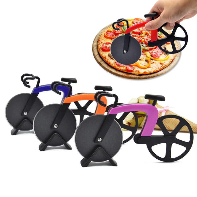 Herramientas de corte de una sola rueda para Pizza de acero inoxidable, cuchillo para Pizza para el hogar, herramientas para pasteles, uso de rueda para galletas de gofres, herramientas para pasteles de cocina