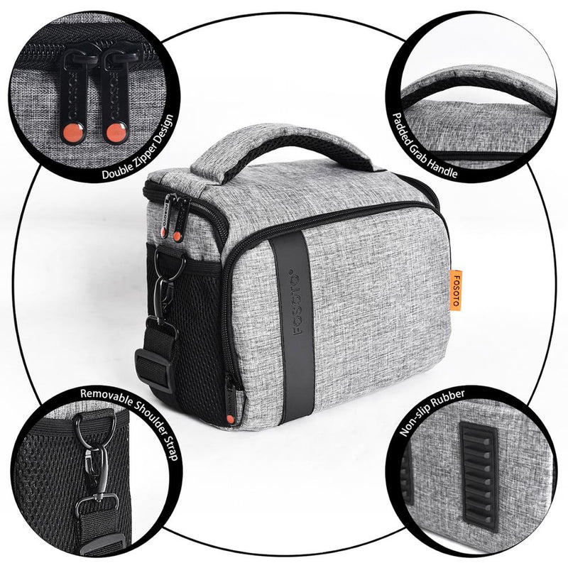 Fusitu, bolsa impermeable de nailon para hombro, bolsa para cámara de vídeo DSLR, bolsa para lente Sony, bolsa Canon Nikon B500 P900 D90 D750 D7000