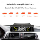 E-ACE Solar Power TPMS Autoreifendruck-Alarmüberwachungssystem Auto-Sicherheitsalarmsysteme Reifendruck-Temperaturwarnung