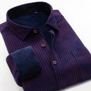 Large Size XXL-10XL 2020 Fashion New Style Men's Winter Warm Plaid Shirt Winter Thick Soft Business Casual Long-sleeved Shirt