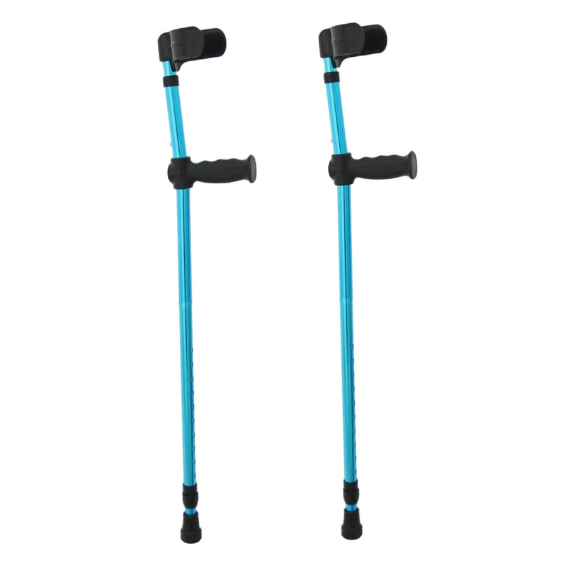 2pcs Aluminum Alloy Elbow Forearm Crutch Walking Stick Cane Adjustable Trekking Pole Collapsible Forearm Elbow Underarm Crutche
