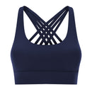 NWT Cross Tanks Yoga bra Women Tank Tops Fitness Shock Proof Quick Dry Backless Push Up Crop Bra Size XS-XL