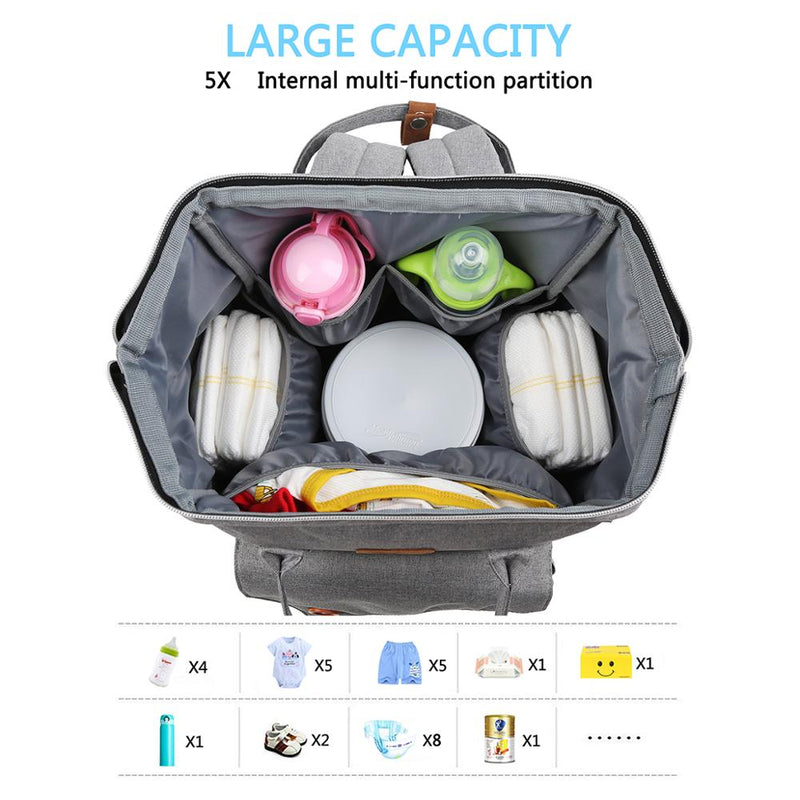 Wickeltasche Rucksack Wasserdichte Reisewindeltaschen, Windeltasche mit großer Kapazität, stilvoll und langlebig für Babypflegetasche