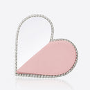 Diamond Red Heart Evening Clutch Bags Women Designer Chic Rhinestone Acrylic Handle Black Purse For Wedding Party Sac A Main