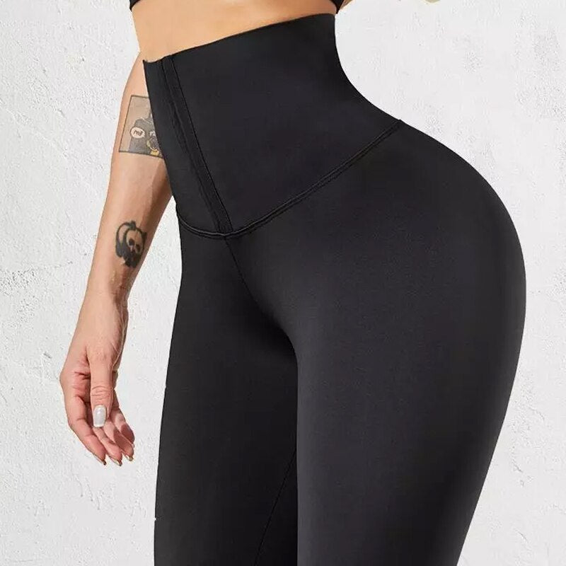 NORMOV Hohe Taille Yogahose Leggings Für Fitness Stretchy Sport Leggings Sporthose Push Up Damen Fitness Gym Leggings