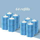 Juego de cepillos de limpieza para inodoro, cabezal de cepillo reemplazable, herramienta limpiadora de inodoro para baño, varita de limpieza profunda, herramienta suave de mango largo