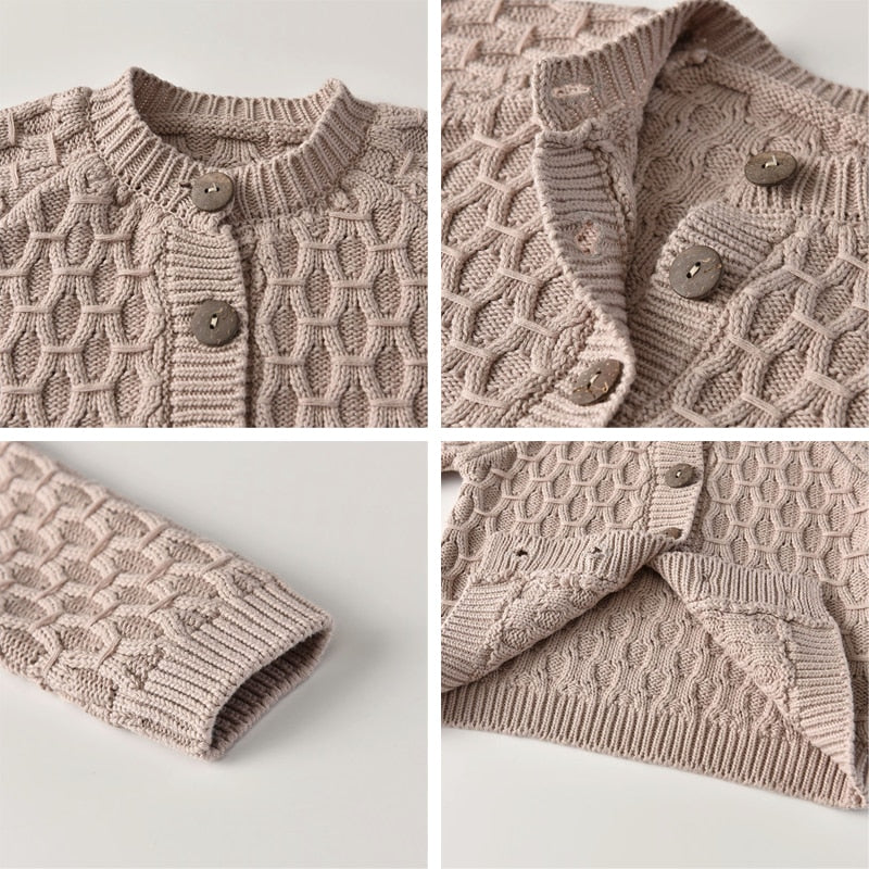 IYEAL, el más nuevo suéter de bebé tejido para niños y niñas, suéter sólido para niños pequeños, cárdigan de un solo pecho hecho a mano, ropa para niños recién nacidos