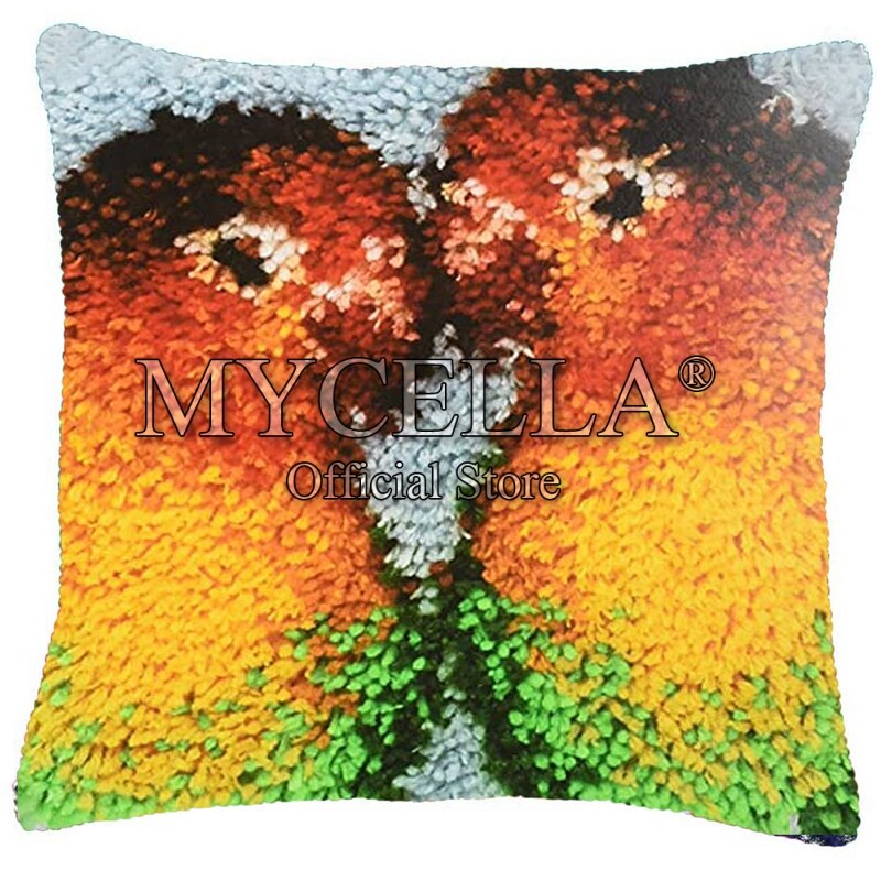 Animals Latch Hook Cushion Pillow Mat DIY Crafts Skull Pattern Cross Stitch Needlework set Crocheting Cushion embroidery pillow