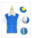 Camiseta de Anime japonés, sombrero, disfraces de Cosplay, juguetes, guantes de pelota, juego de rol, camisetas azules para hombres, abrigos de película de dibujos animados