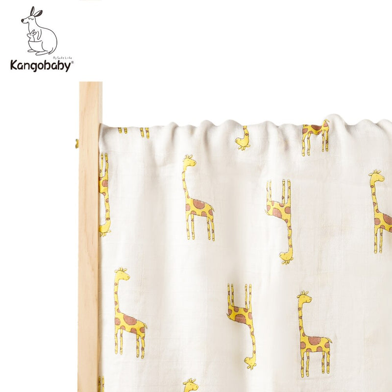 Kangobaby #My Soft Life# Pure And Fresh Bamboo Cotton Newborn Muslin Swaddle Blanket Baby Bath Towel Infant Quilt Stroller Cover