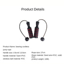 Kabelloses Lager Seilspringen Sport und Fitness Stahldraht Heimübung PVC Springseil Geschwindigkeit Crossfit Tragbar