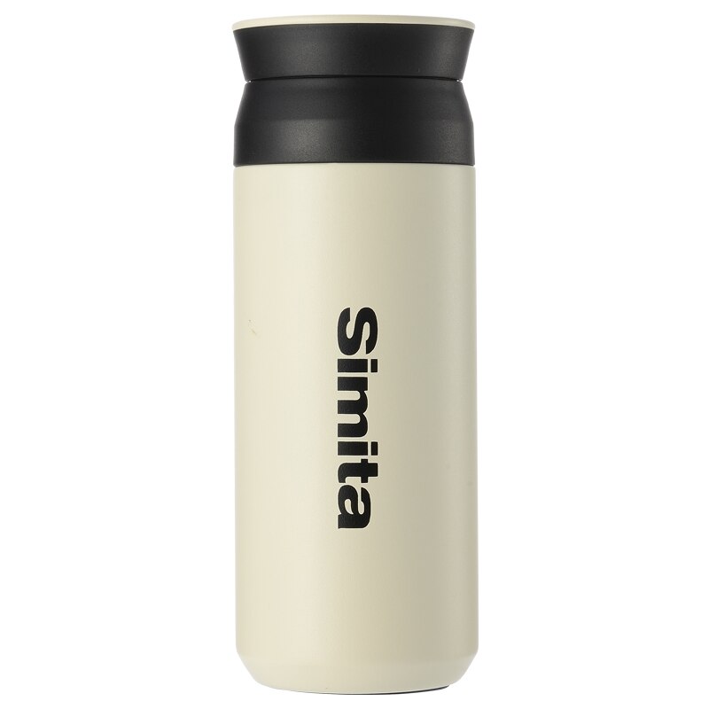 Simita Thermoskanne, gerade Wasserflasche aus Edelstahl, isolierter doppelwandiger Becher für Kaffee, tragbar auf Reisen, hält kalt und heiß