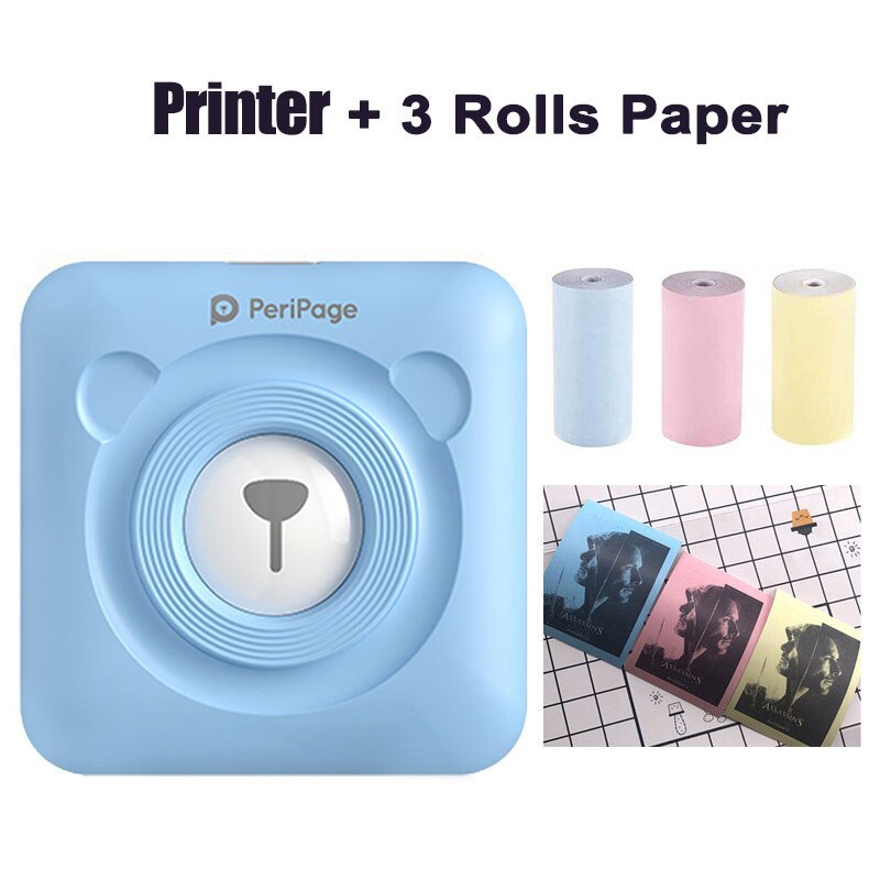 A6 Peripage  Portable Bluetooth Thermal Photo Printer Inkless Mini Pocket Foto Printer Windows IOS Android Soft Case Protection