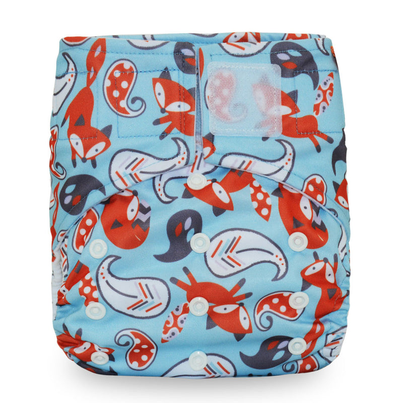 Miababy Hook&Loop OS Pocket Cloth Diaper,with one pockets,waterproof and breathable,for 3-15 kg baby