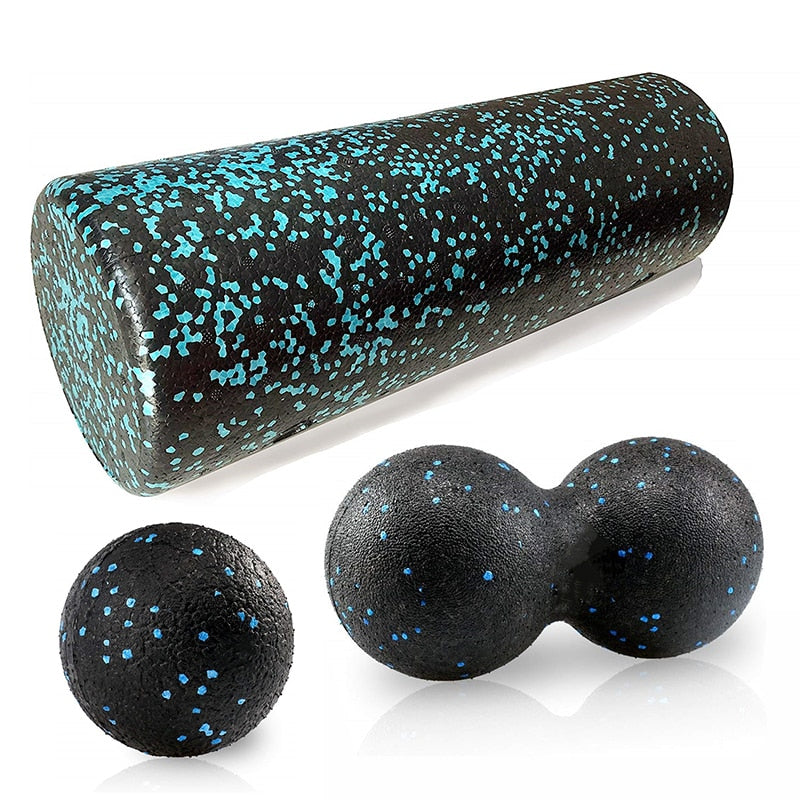 ? EPP Yoga Foam Roller Fitness Massage ball Set Peanut Massager Balls for Leg/Arm/Back/Feet Pain Self-Myofascial Treatment Tool