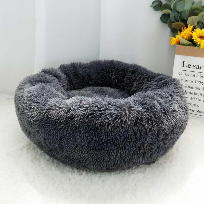 Soft Plush Pet Dog Bed Kennel Warm Pet Puppy Cushion For Small Large Dog House Cat Calming Bed Washable Mat Sofa Dogs Supplies