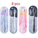 Y-kelin Oral Hygiene Care Orthodontic Tooth Brushes V-Shaped  Toothbrush Soft Bristle with One Inter-Dental Brush