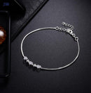 Hot sale silver color bracelet beautiful flowers for women classic high quality fashion jewelry wholesale JSH-lh013
