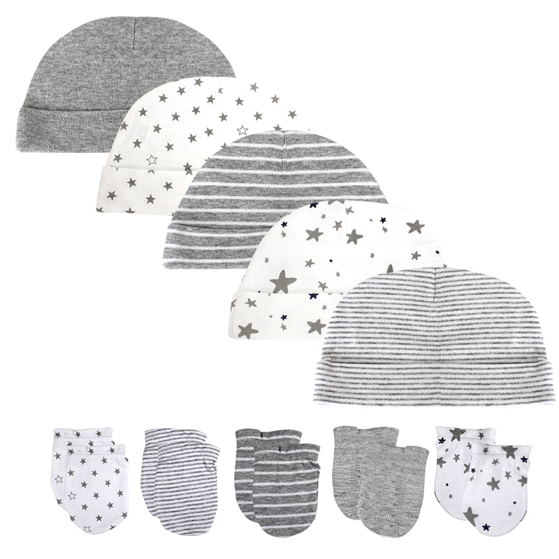 New Baby boy girls hat +kids gloves newborn photography props Cotton infant Cap Summer accessories ,baby clothes