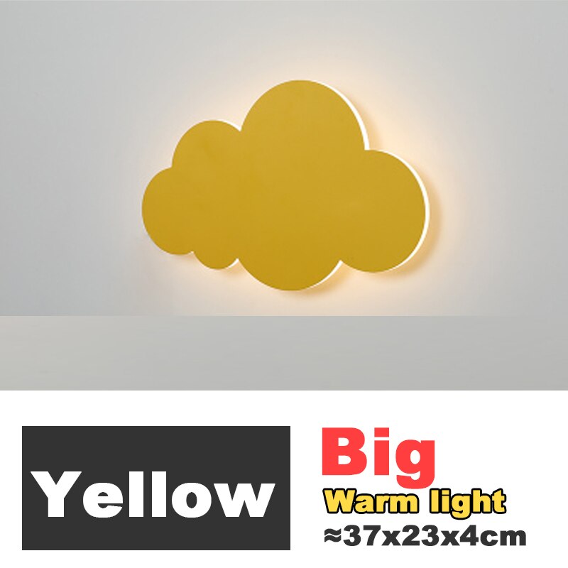 Homhi Cloud Kids Wall Decor Loft Bed Wall Light Fixture Children&