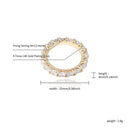 TOPGRILLZ 2020 New Round Zircon Rings Gold Color High Quality Copper Iced Out Rings Hip Hop Fashion Personality Jewelry Gift