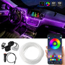 Auto Atmosphäre Licht Ambient Innendekoration App Sound Control Wireless RGB Neon Led Strips Auto Flexible Lampen