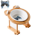 Ceramic Cat Bowl Dog Bowl Single And Double Pet Bowl Cat Dog Feeder Water Bowl With Stand Feeding Dish Food Bowl Pets Supplies
