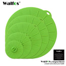 WALFOS Silicone Bowl Cover Food Saver Pot Lid Cover For Pan Flower Shape Spill Stopper Cooking Tool Lid Microwave Cover