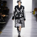 HarleyFashion 2021 Autumn Winter Women Long Coat Letters Printing High Street Stylish Graffiti Casual Quality Windbreaker Trench