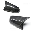 2 piezas tapa de la cubierta del espejo retrovisor negro carbón para BMW Serie 1 2 3 4 XM 220i 328i 420i F20 F21 F22 F23 F30 F32 F33 F36 X1