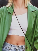 Lautaro Autumn Extra Long Green Leather Trench Coat for Women Long Sleeve Sashes Single Breasted Maxi Overcoat 2021 Streetwear