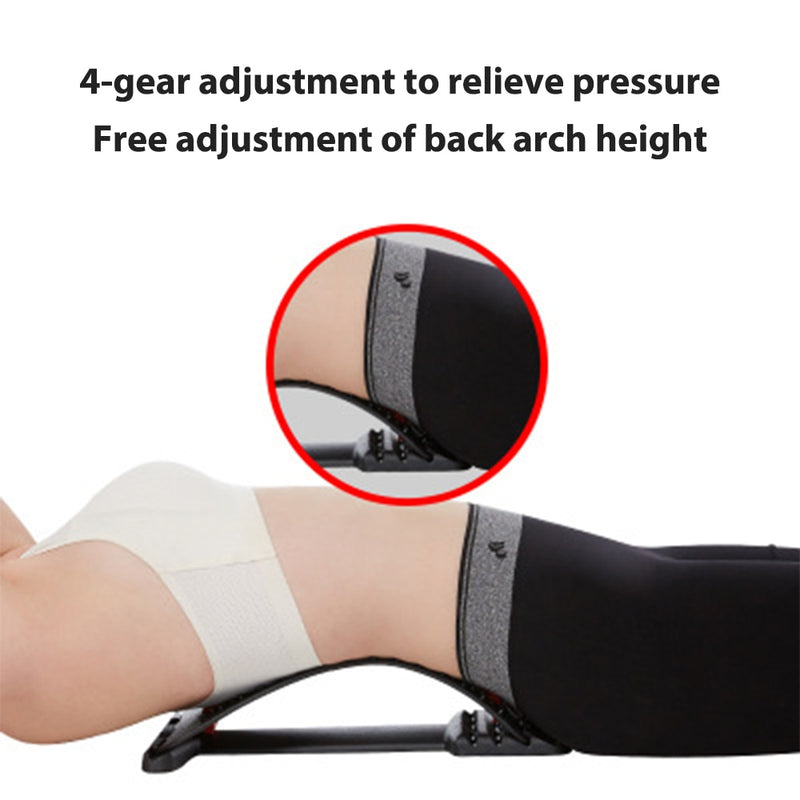Back Massager Stretcher Support Spine Deck Pain Relief Chiropractic Lumbar Relief Back Stretcher Relaxation Spine Pain Relief