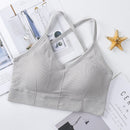 Women Cross Strap Sports Bra Push Up Sport Bra Top Yoga Gym Crop Top Brassiere Femme Fitness Top Sport Bh Breathable Bra