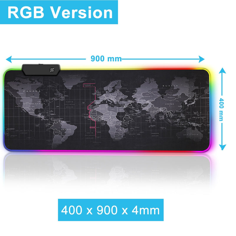 Alfombrilla de ratón RGB para videojuegos