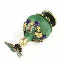 23ml Antique Butterfly Empty Crystal Metal Perfume Bottle Wedding Gift Art Decor