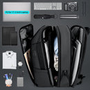 Fenruien Neue Mode Männer Rucksack Wasserdicht Erweiterbar USB Laderucksäcke 17,3 Zoll Laptoptasche Business Travel Bag Rucksack