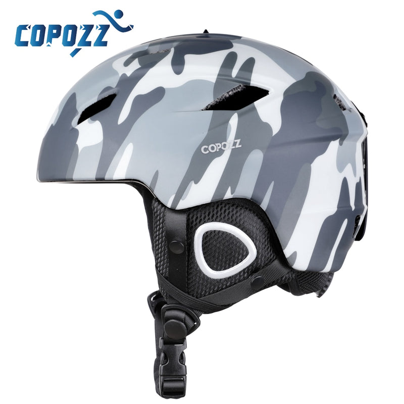 Casco de esquí ligero COPOZZ con seguridad, casco de Snowboard moldeado integralmente, motocicleta, esquí, nieve, marido, hombres, mujeres, niños y niños