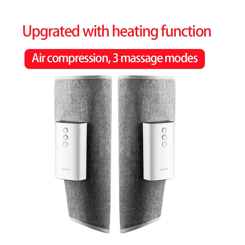 Par de masajeador de piernas inalámbrico con compresión de aire inteligente masaje de pantorrilla alivio eléctrico dolor muscular relajación iKEEPFIT