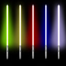 Metal Handle RGB Cosplay Double-edged Lightsaber Laser Sword 7 Colors Change LED Switchable Sound And Light For Boys Girls Gift