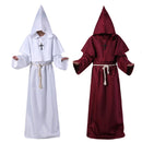 Plague Doctor Christ Costumes Men Monk Cosplay Plague Doctor Mask Steampunk Robe Priest Horror Wizard Halloween Witch  Women