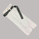 Calentadores de piernas de chica Harajuku blanco sólido Y2k señora hebilla de plástico rodilla dulce calentador de piernas estudiante moda coreana dibujar cuerda calcetín largo