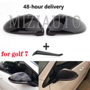 Para VW Golf 7 MK7 7,5 GTI para Touran 2013-2020 cubierta de espejo retrovisor lateral tapas señales golf 7 espejo herramientas caso negro brillante