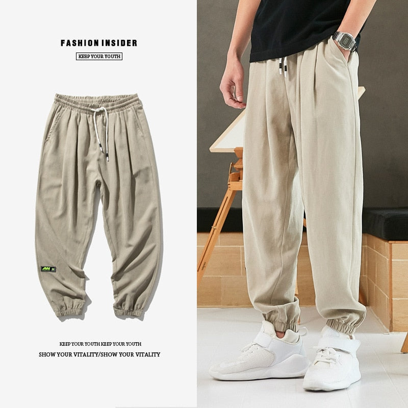 Big 5XL 6XL 7XL 8XL Men Casual New Solid Sweatpants Mens Hip Hop Casual Harem Pants Streetwear Male Trousers Plus Size Bottoms
