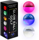 Crestgolf Flashing Golf Ball Night Glow Flash Light Glow LED Golf Ball-Seis colores para su elección