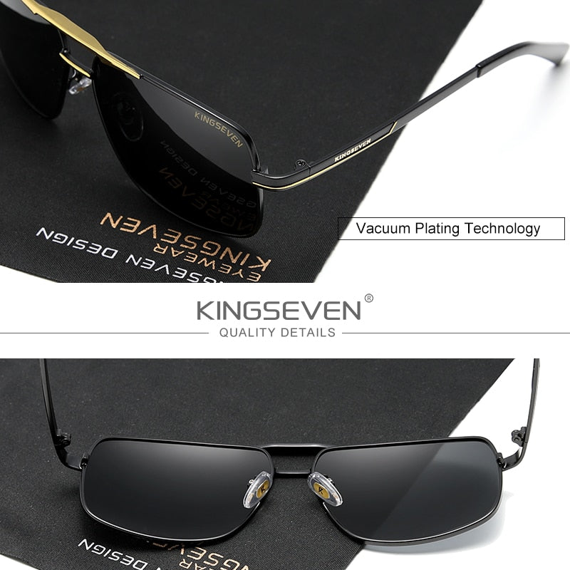 KINGSEVEN  Men's Sunglasses Brand Designer Pilot Polarized Male Sun Glasses Eyeglasses gafas oculos de sol masculino For Men