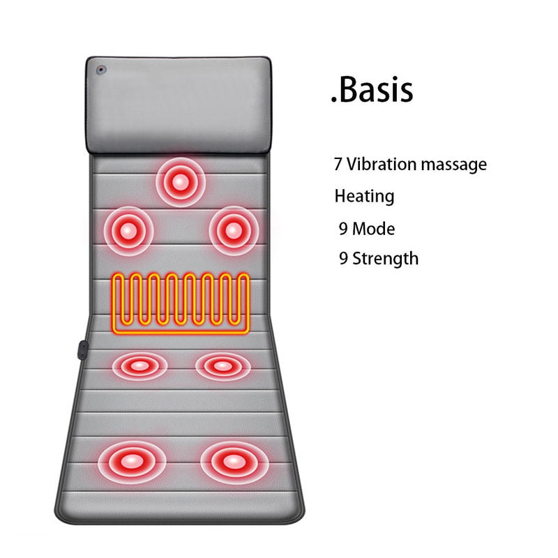Cervical massager neck waist back multifunctional massage cushion body massage chair blanket mattress cushion heating pad