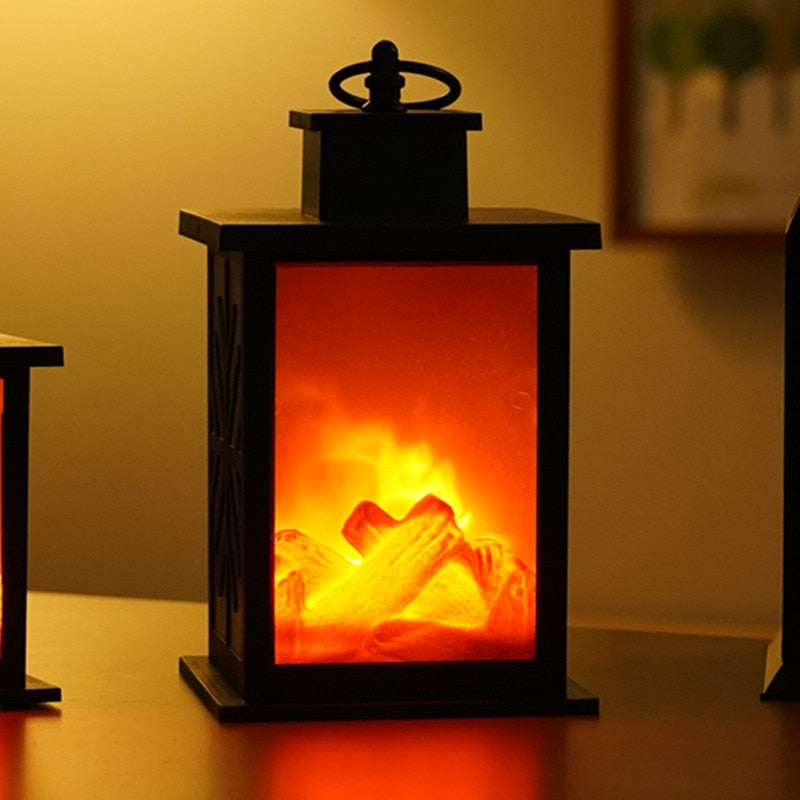 Barra de luz nocturna con efecto de llama a la moda alimentada por USB portátil romántico, luz LED de simulación para chimenea, decoración para el hogar y la sala de estar